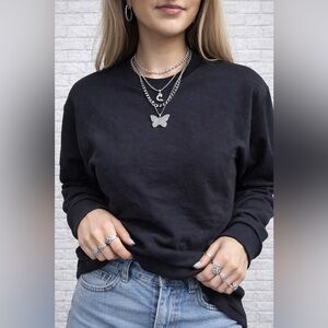 HEAD Black Crewneck Sweatshirt NWT Athletic Pullover Lounge Basic Size Small